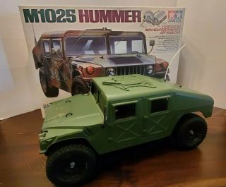 Vintage Tamiya M1025 1/12 Hummer R/c 4wd Off Road Car Rare
