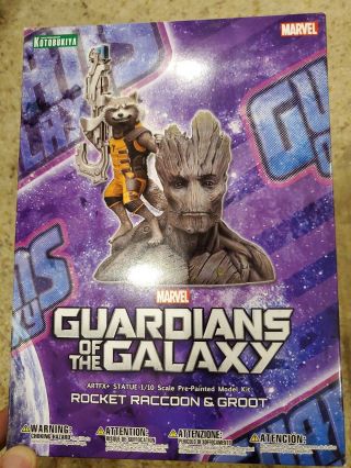 Guardians Of The Galaxy: Rocket Raccoon & Groot (deluxe Figurine) Kotobukiya