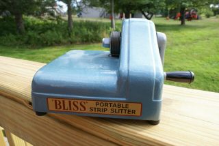 Vintage Fraser Bliss Portable Strip Slitter Cutter - -