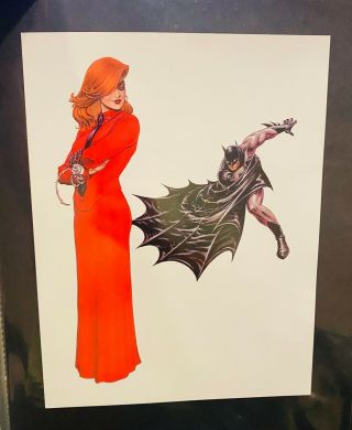 Dawn And Batman 11x9 Fine Art Print Joe Linsner (pre Linsner.  Com) Zekefel 740