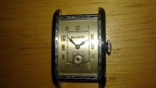 Vintage Bulova Watch 8at Runs
