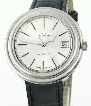 Helvetia Automatic Swiss 25 Jewel Old Stock Vintage Mens Wrist Watch