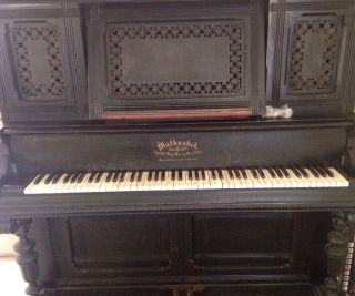 Mathushek Antique Piano Upright Victorian Style Late 1800 