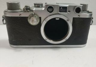 Vintage Leitz Leica Iiic 3c Camera Body (silver) S/n 423397