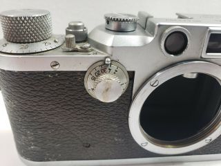 Vintage Leitz Leica IIIC 3C Camera Body (Silver) s/n 423397 2