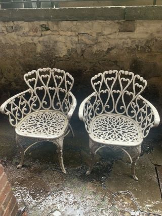 Victorian Style Garden Painted Aluminum Chairs From The Tavern On The Green Nyc