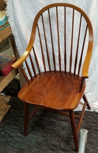 Ethan Allen American Impressions Bow Back Dining Arm Chair Windsor 24 - 6400