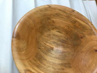 Hand Turned Wood Bowl Spalted Maple Bowl Large 10 " Stunning Flawless Signed Bowl