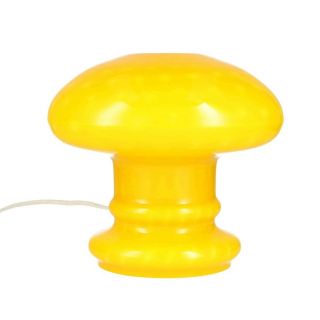 A vintage yellow glass mushroom lamp Circa 1970 Italian ? 2