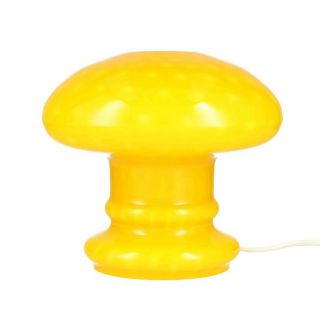 A vintage yellow glass mushroom lamp Circa 1970 Italian ? 3