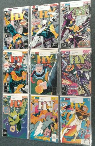 The Fly 1 - 17,  Annual Impact Comics 1991 Complete Set Signed Vf - Nm 8.  0 - 9.  0