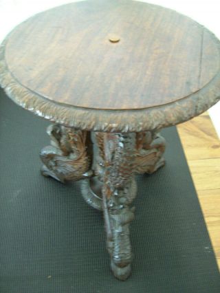 Antique Chinese Dragon Rosewood Wood Carved Piano Stool Chair 1890 Furniture