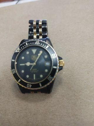 Vintage Tag Heuer 1000 Professional 200 Meters Men’s Watch Ref.  980.  029n Quartz