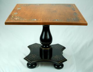 Reserved For Ty - Guy803 - Ethan Allen Stenciled Lamp Accent Table