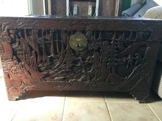 Antique Chinese Accent Box 1800 