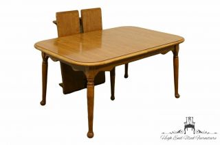 Ethan Allen Heirloom Nutmeg Maple American Traditional 84 " Dining Table 10 - 6004p
