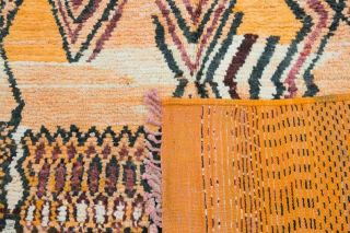 vintage Boujad Moroccan wool Rugs Carpet handmade berber tapis area 3