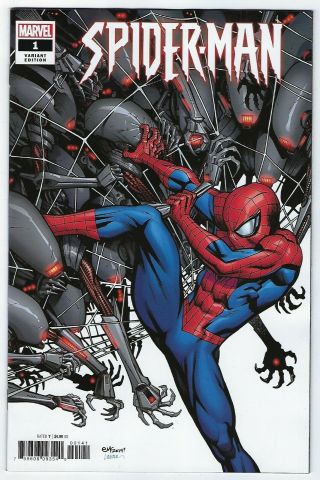 Spider - Man 1 Mcguinness 1:100 Variant Cover Marvel J.  J Abrams