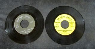 2 Music Machine 45 Rpm Records Eagle Never Hunts The Fly & Absolutely Positively