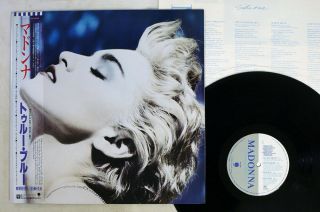 Madonna True Blue Sire P - 13310 Japan Obi Poster Vinyl Lp