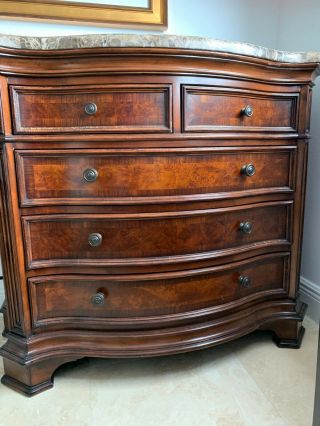 Final Price Drop Marble Top Dresser With Cherry Wood In