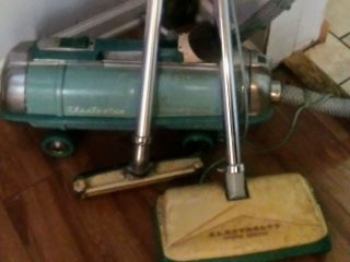 Vintage Electrolux Automatic G Canister Vacuum Cleaner & Attachments As - Is