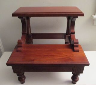 Quality Bombay Herning Cherry Bed Steps Library Stairs Step Stool