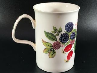 1991 Roy Kirkham English Fine Bone China Summer Fruits Tea Coffee Mug England