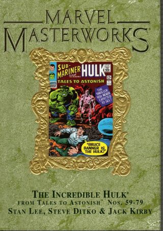Marvel Masterworks Vol 39 The Incredible Hulk Toa 59 - 79 Limited 1400 Var Edition