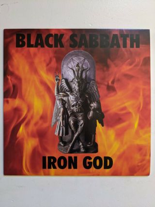 Black Sabbath Iron God Lp Orange Vinyl Record Import Unofficial Live Nm/m
