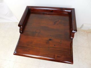 Mid Century 1970s Ethan Allen Dry Sink Style Old Olde Tavern Pine Side End Table 3
