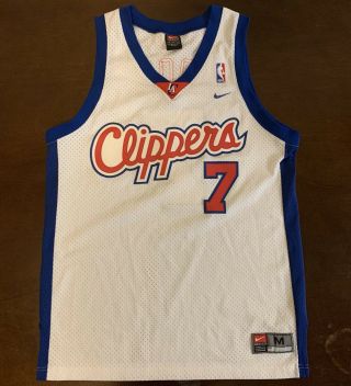 Rare Vintage Nike Nba Los Angeles Clippers Lamar Odom Basketball Jersey