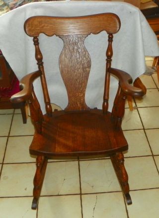 Quartersawn Oak Rocker / Rocking Chair (r206)
