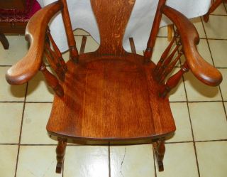 Quartersawn Oak Rocker / Rocking Chair (R206) 3