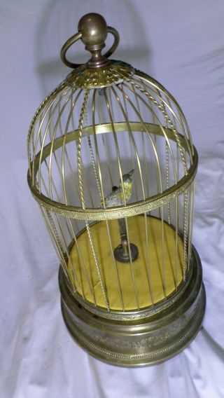 1 Vintage Bontem Singing Bird In Cage Automaton Music Box Made In France (parts)