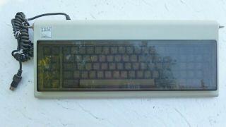 Vintage IBM 5150 PC keyboard with glass case 2