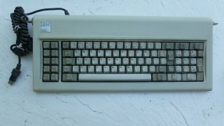 Vintage IBM 5150 PC keyboard with glass case 3