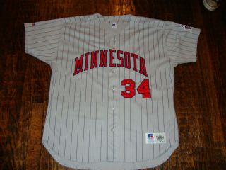 Vintage Minnesota Twins Kirby Puckett Authentic Russell Athletic Jersey 52