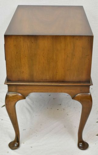KITTINGER Mahogany End Table with Two Drawers Williamsburg Style 2