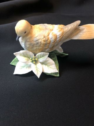Vintage Lenox Turtle Dove Fine Porcelain Bird Figurine