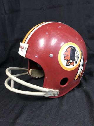 Vintage Washington Redskins Full Size Rawlings Helmet 2 Bar Large