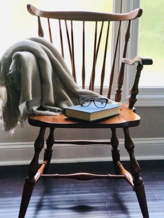 Ethan Allen Vintage Duxbury Windsor Fiddleback Chair Set - 2 Chairs