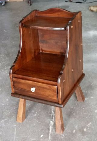 Ethan Allen Antiqued Pine Old Tavern 14 " Chairside Chest/ Nightstand 12 - 8005