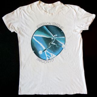 1974 Vintage Jefferson Starship Rock Dragonfly Concert Tour T - Shirt Tee