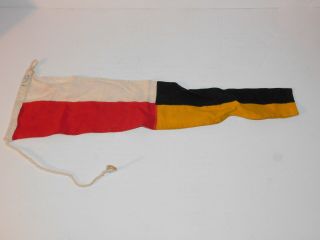 Vintage Cloth Number 9 Marine Nautical Ship Flag Pennant 21 Inch