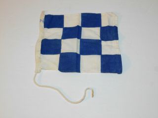 Vintage Cloth No Negative Signal Marine Nautical Ship Flag Pennant 9 Inch