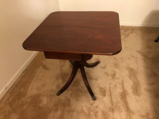 Duncan Phyfe vintage mahogany game table 2