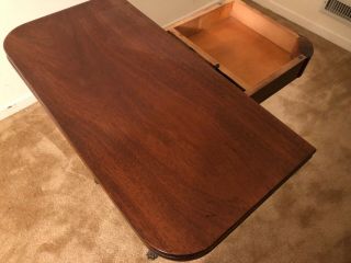 Duncan Phyfe vintage mahogany game table 3