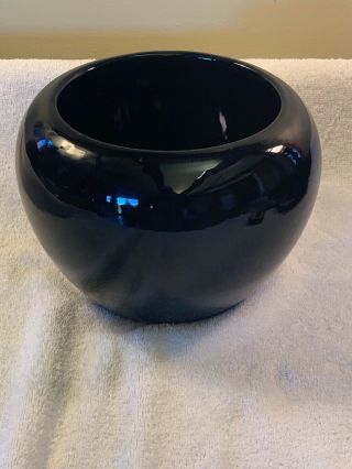 Black Terra - Cotta Pottery Planter Vase High - Gloss In