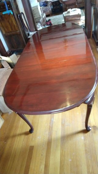 Queen Anne Ethan Allen Solid Cherry Dining Table
